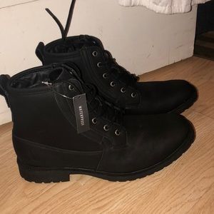 nautica waterproof black boots